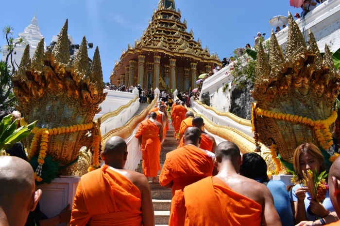 Khao Phansa (d&eacute;but du car&ecirc;me bouddhique) en Tha&iuml;lande
