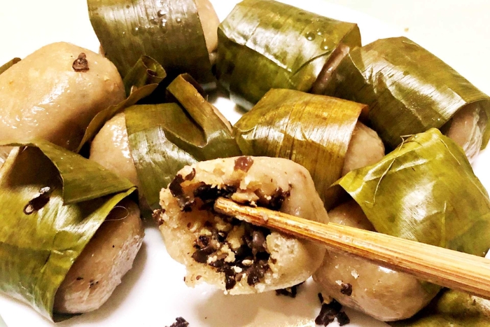 Le g&acirc;teau de manioc de Phu Tho renferme une d&eacute;licieuse farce de viande, tendre et parfum&eacute;e