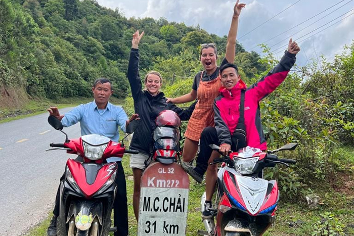 Expérience de conduite d'une moto à Mu Cang Chai