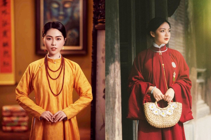 Áo ngũ thân, un style de áo dài vietnam traditionnel