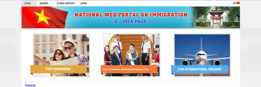 Le site officiel du visa électronique