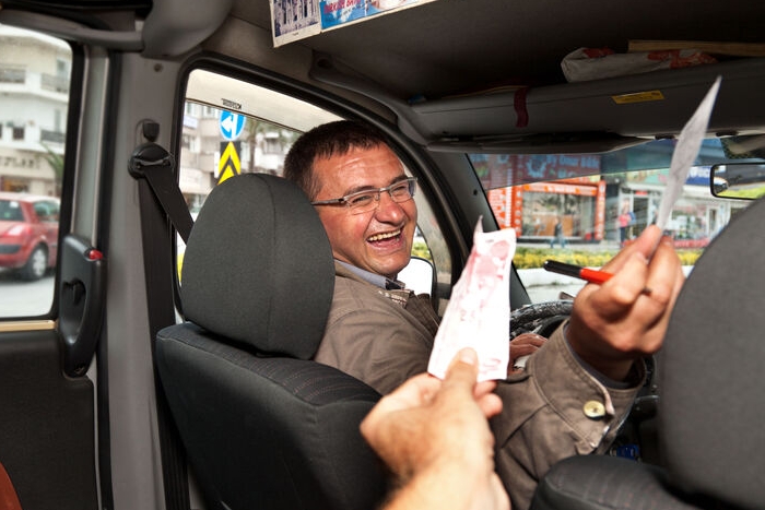 Pourboires aux chauffeurs de taxi