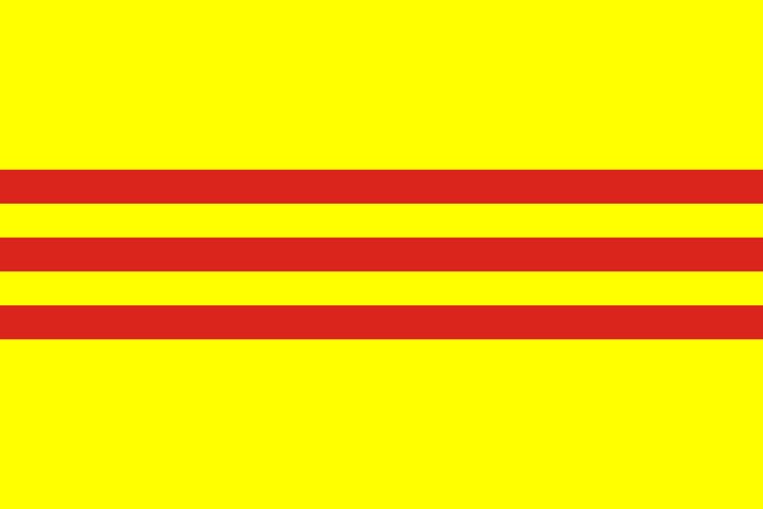Le drapeau Vietnam sous la dynastie des Nguyễn
