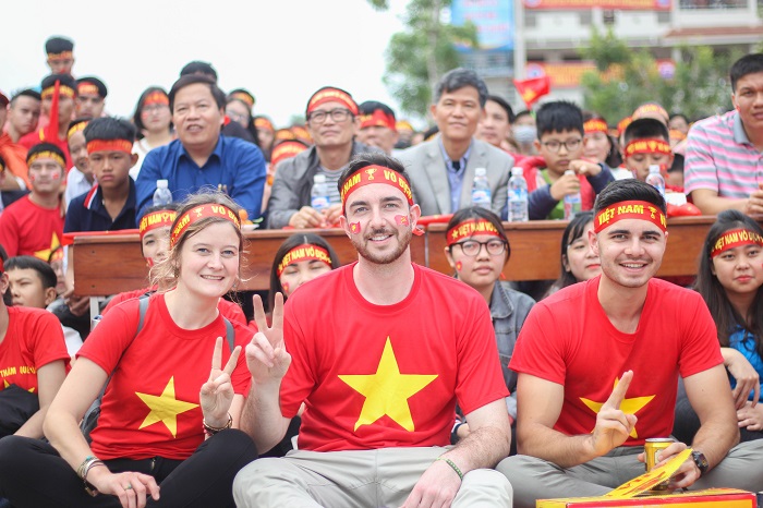 Drapeau du Vietnam impressionne constamment les touristes