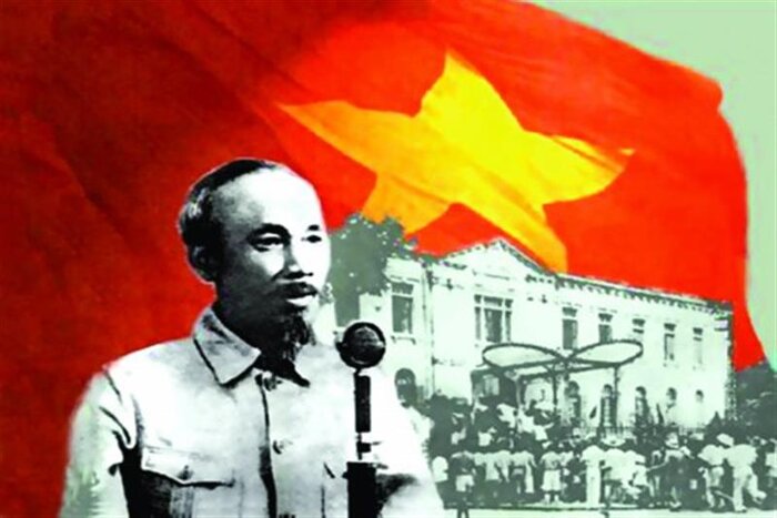 Drapeau Vietnam le jour de l'Indépendance nationale