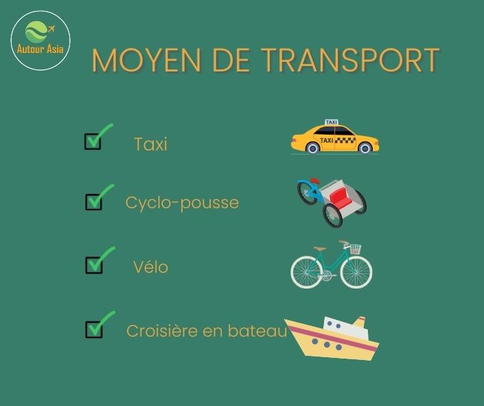 Choisissez le moyen de transport 