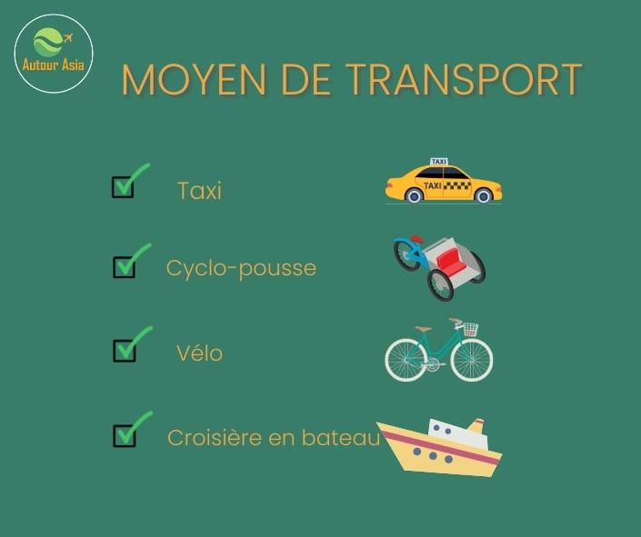 Choisissez le moyen de transport 