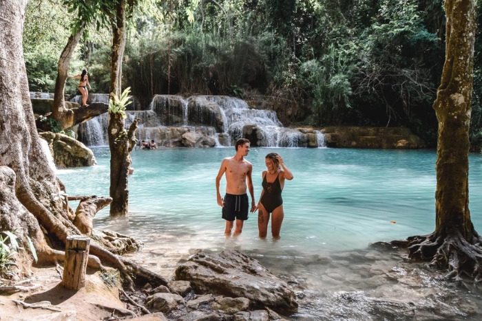 Découverte des cascades de Kuang Si