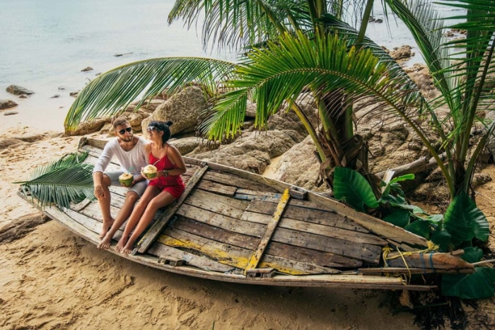 Intimité est primordiale pour un voyage de noces