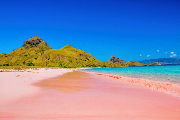 Pink Beach figure parmi les plus belles plages d’Indonésie