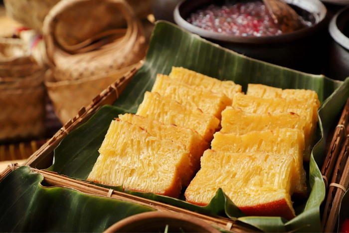 Gâteau nid d'abeille vietnamien ( Bánh bò)