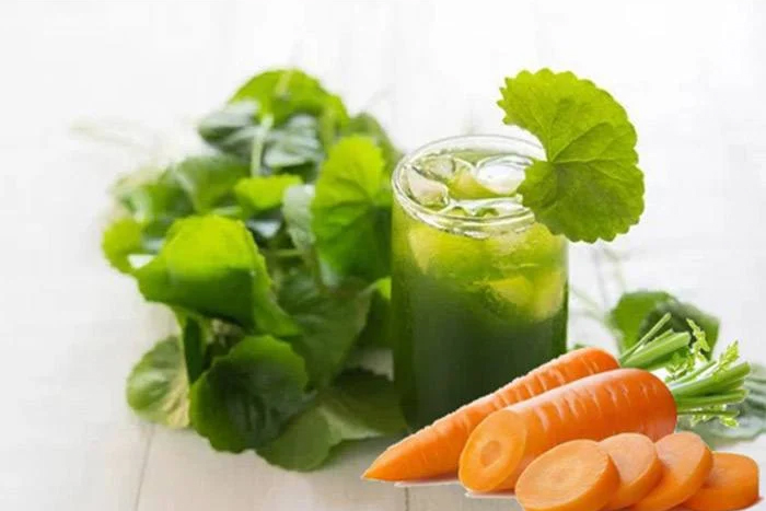 Jus de pennywort à la carotte  